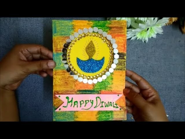 How to make Greeting card for Diwali 2018 | Diwali Greeting Card ideas | Useful Creations