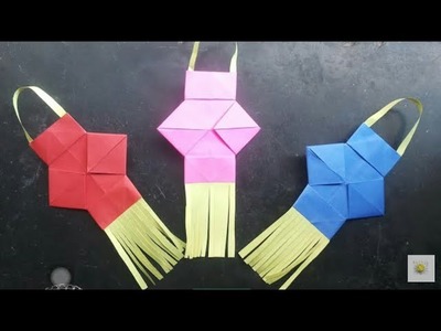 How to make Kandil.making Paper Kandil For Diwali Decoration.DIY Kandil.