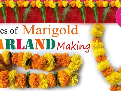 How to Make Marigold Garland II Banthi Pula Dandalu IITypes of Flower Garlands - Janu Womens World