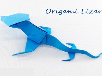 How to make origami paper Lizard?