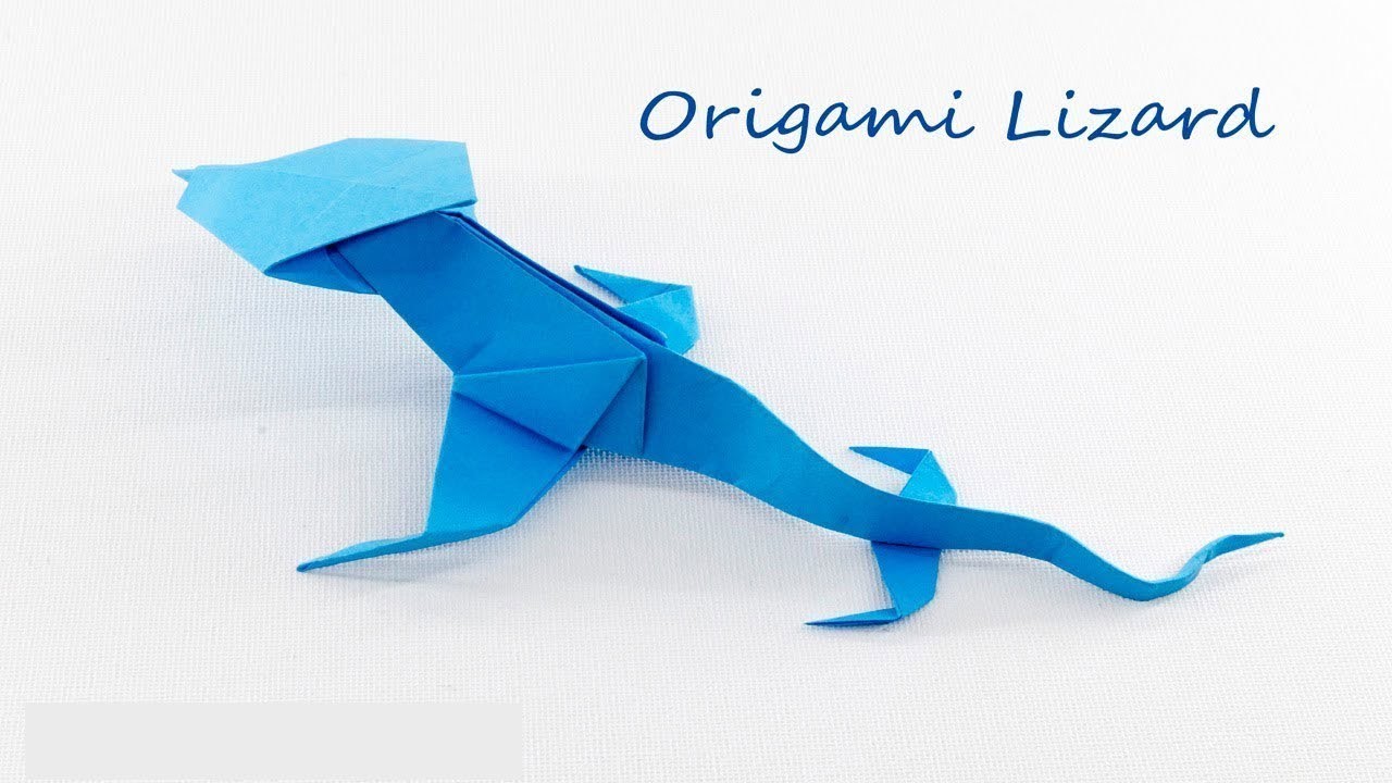 How To Make Origami Paper Lizard?