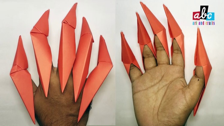 How to make origami paper Ninja claws?