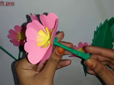 How to Make Paper Flower -DLY Craft pro--paper craft flor