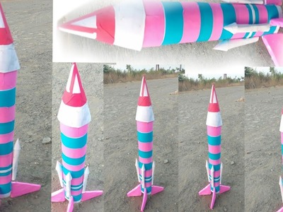 How To Make Paper MISSILE (ROCKET) at home for kids