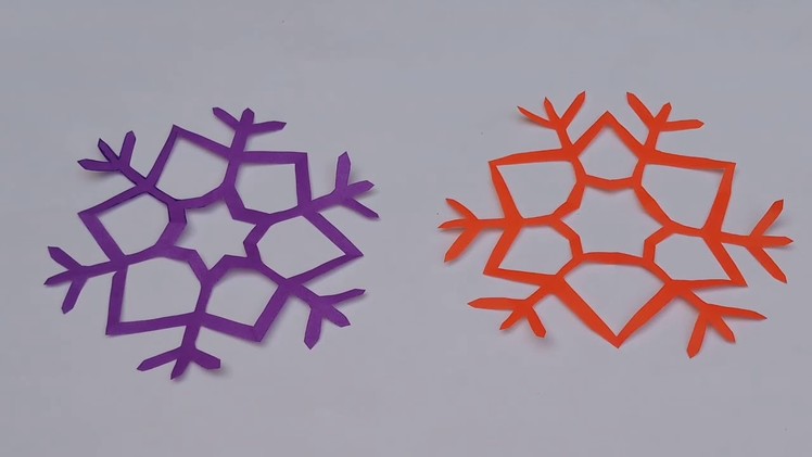 How to make paper snowflakes tutorial,Christmas snowflakes,3D paper snowflakes,home decoration craft