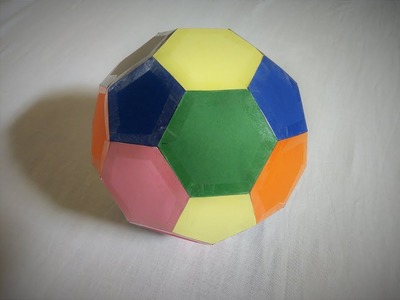 HOW TO MAKE [ SOCCER BALL ] FROM CARDBOARD EASY STEP BY STEP DIY FOOTBALL,HOME TUTORIAL