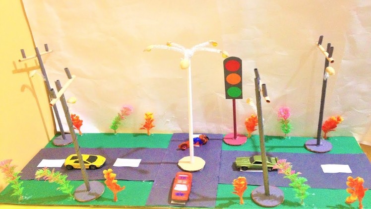 How to make street light and traffic light craft ideas | school model project | exhibition | diy