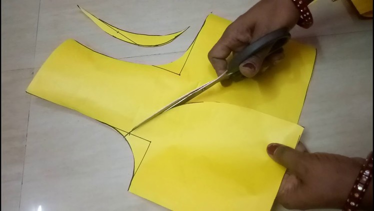 How to Measure and Cut Blouse paper cutting with Other Blouse