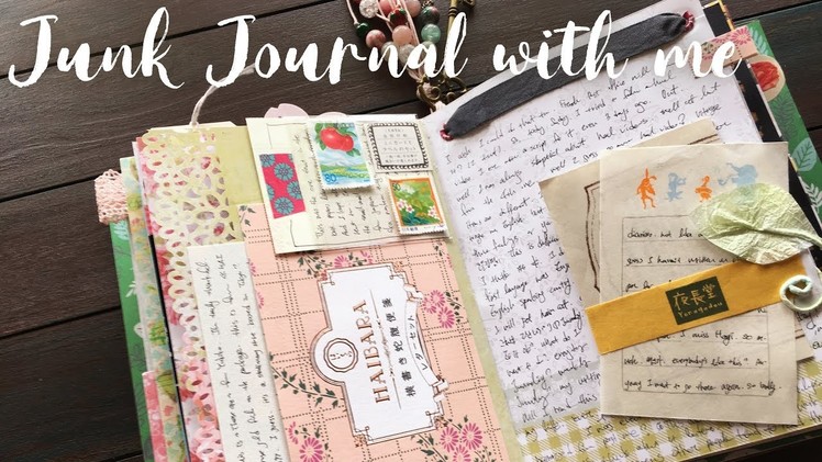 Junk Journal with me | Junk Journaling Process | How I use my Junk Journal