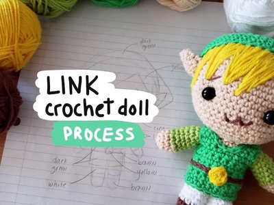 Link Crochet Doll - Process, Assembly, and Pattern