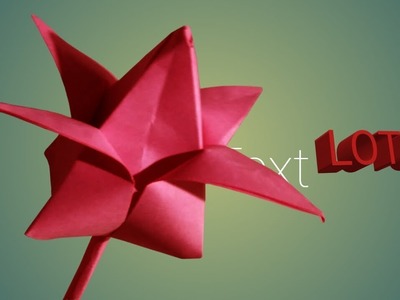 Lotus Flower|| How to make a paper Lotus||