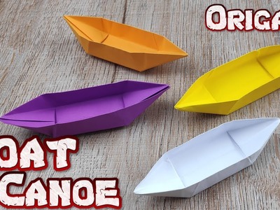 Origami Boat Canoe | How To Making Easy Floats Paper Boat Tutorial | Handmade DIY Paper Crafts