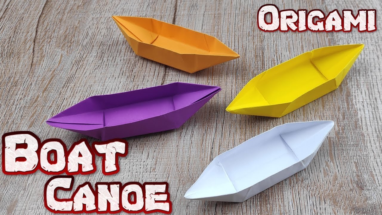 How to make a paper boat canoe