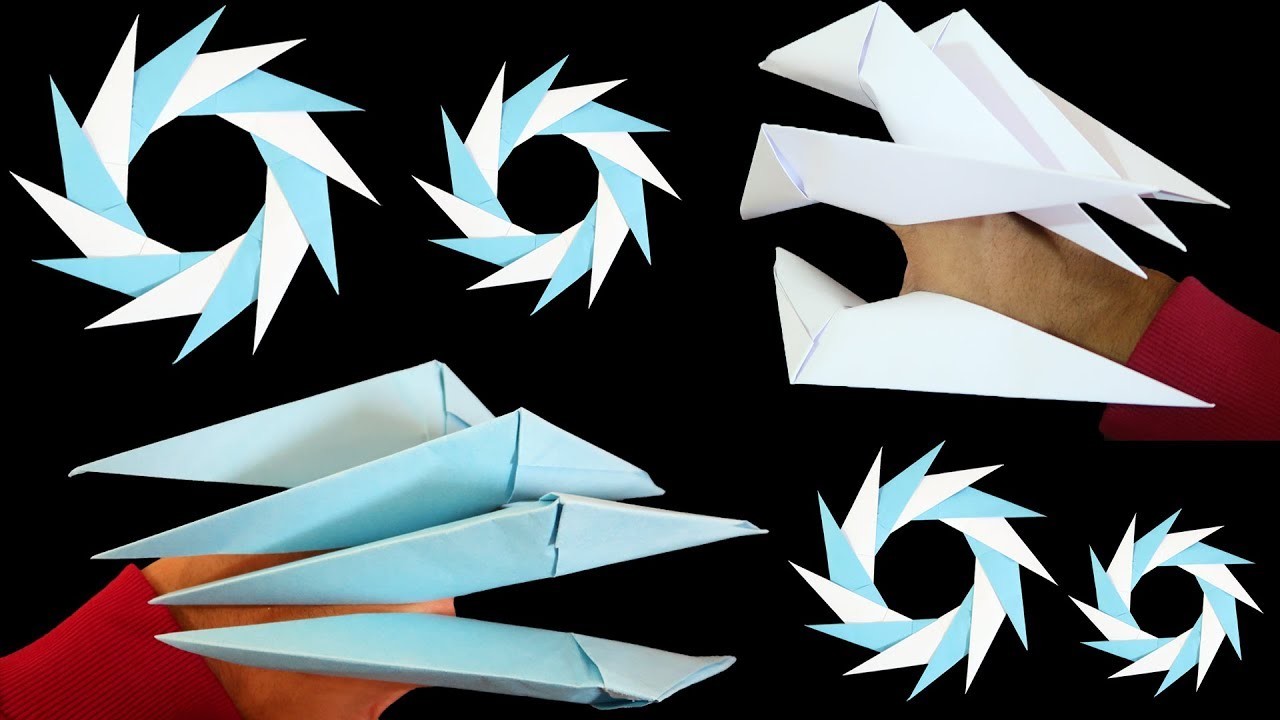Origami Easy How to make Dragon Claws & Paper Ninja Star (EASY TUTORIAL)