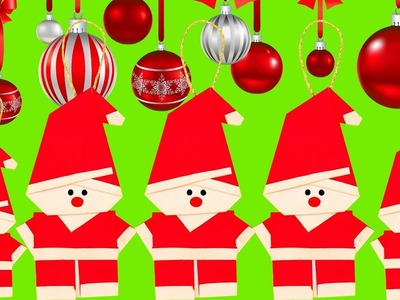 Origami Santa Claus | How to make an Easy Origami Santa Claus | Christmas Craft Ideas
