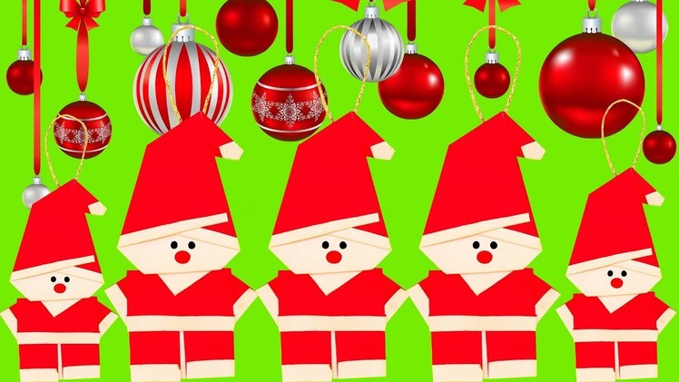 Origami Santa Claus | How to make an Easy Origami Santa Claus | Christmas Craft Ideas