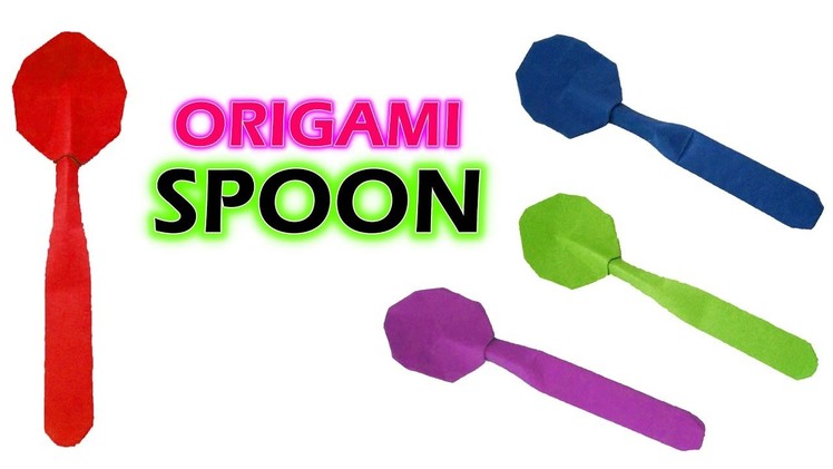 Origami SPOON | How to Make Paper Spoon Easy Tutorial | Origami Arts