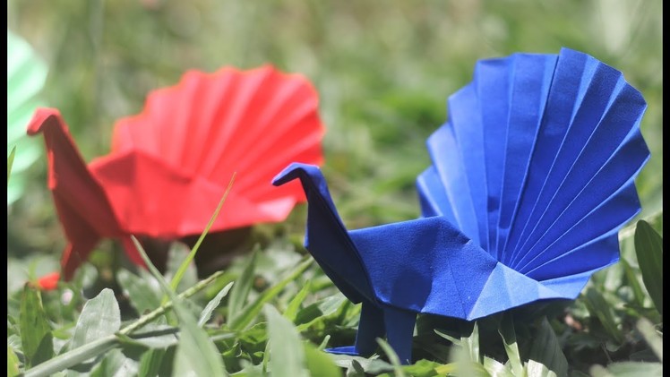 Paper Folding Art (Origami): How to Make Peacock