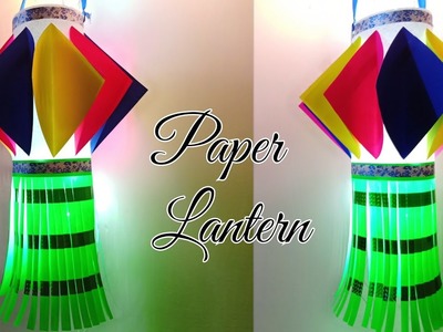 Paper Lantern.Diwali Decoration Ideas.Diwali Lantern from paper.How to make Paper Lantern for Diwali