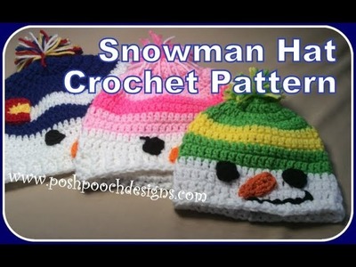 Snowman Hat Crochet Pattern