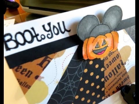 Tutorial: How to Create Mickey Pumpkin Happy Halloween Hand Made Card JessicaLynnOriginal