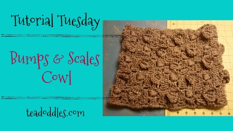 Tutorial Tuesday ~ Bumps and Scales Cowl Crochet Pattern