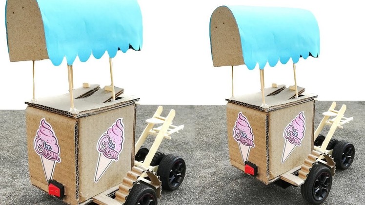 Wow ! Awesome DIY Ice-cream Vehicle | How to make Electrical Bike