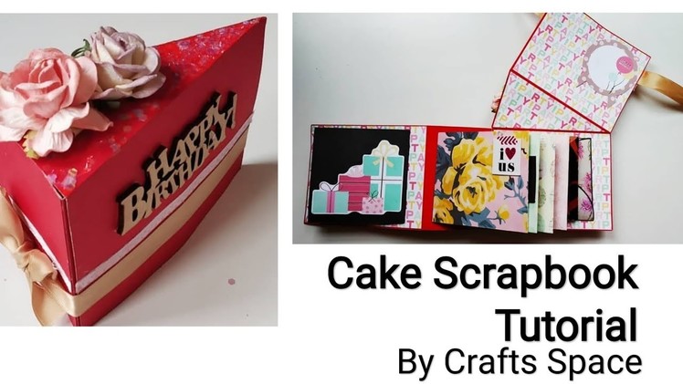 Cake Scrapbook Tutorial | Paper Cake Tutorial | Cake Card | By Crafts Space