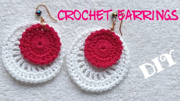 ❄ Crochet Earrings ❄ Disc Earrings ❄ (0082)