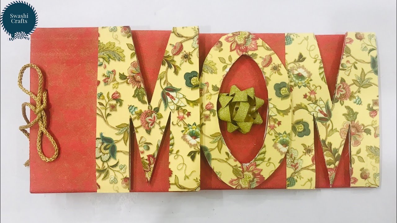 Cutest Scrapbook Idea for MOM | Customized Letter Card | Mother's Day Album Tutorial