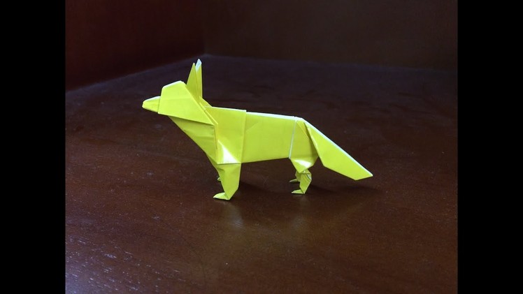 Easy Origami Wolf - How to make a paper wolf