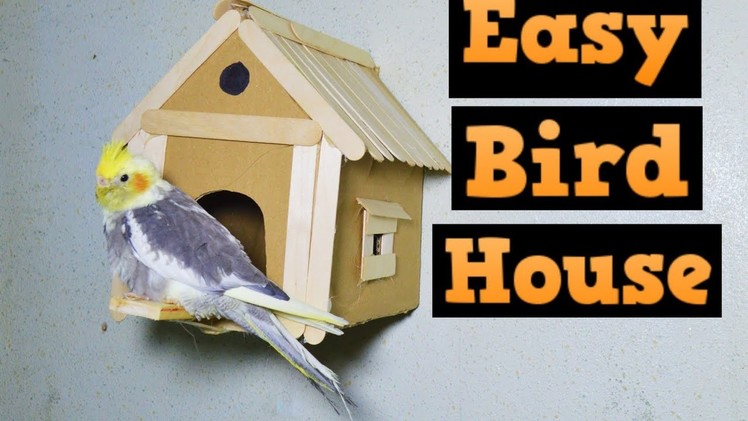 How to make a bird house from cardboard ???? HOUSE bird????HOW TO BUILD A BIRD HOUSE