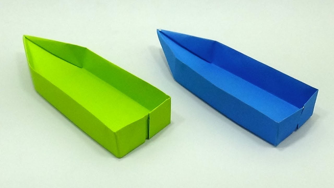 How to Make a Simple Paper Boat That Floats on Water Which is Like a ...