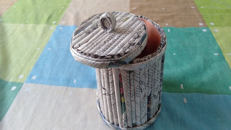 How to make Jewellery Box with Newsapaper