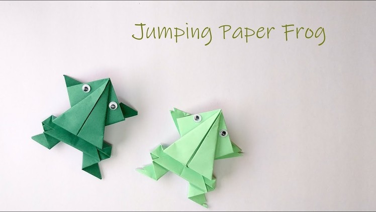 How to make Jumping Paper Frog | Origami Frog | Quick paper toys | Crafts under 5 minute
