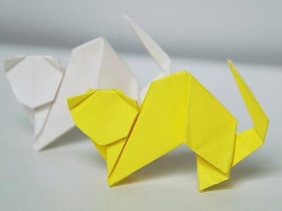 ???? Origami Cat ???? - How to fold a paper cat (Toshie Takahama)