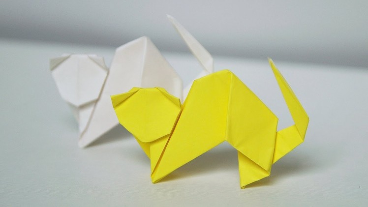 ???? Origami Cat ???? - How to fold a paper cat (Toshie Takahama)
