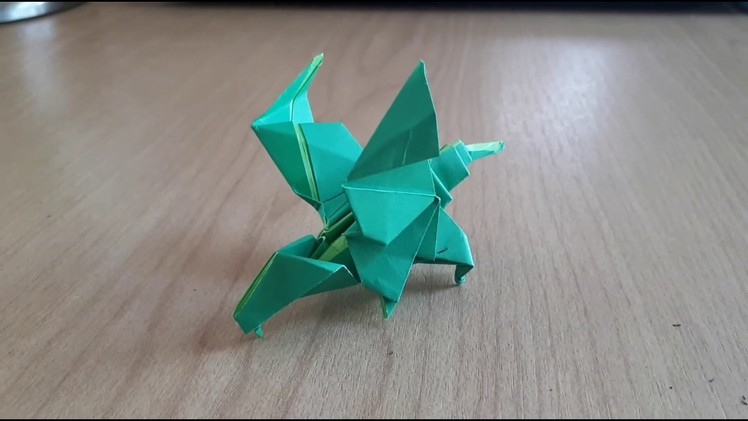 ORIGAMI - how to make a paper dragon #1