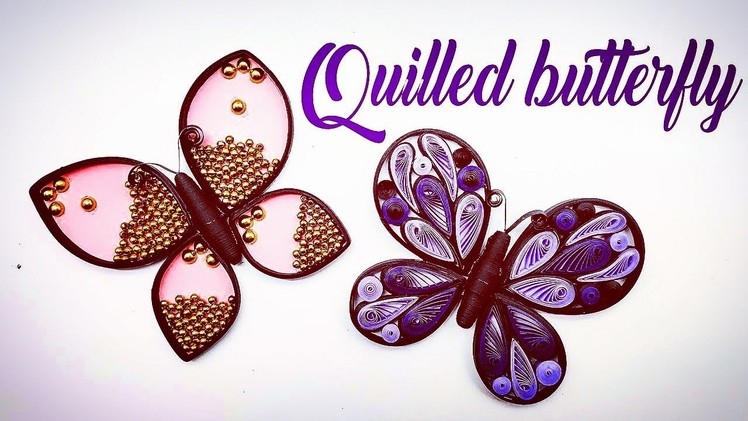 Quilling butterfly | how to make quilled butterfly | Magic Quill