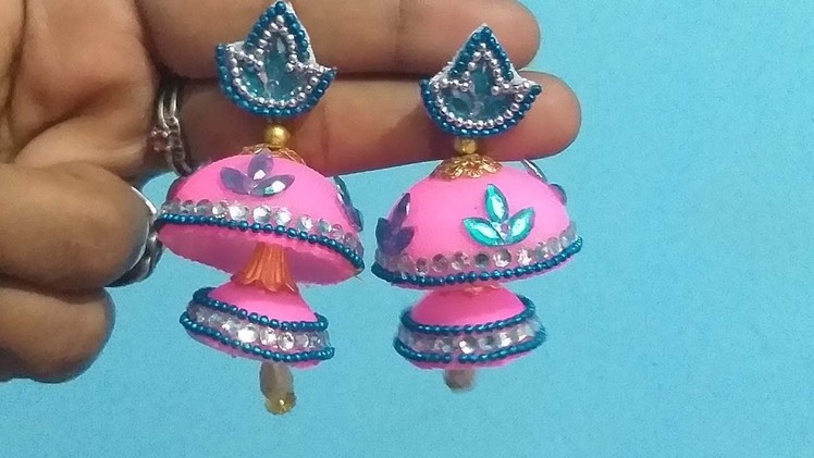 Socks Cloth Fancy Design 2 Step Jhumkas Making At Home