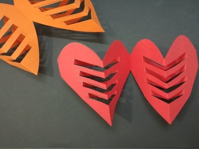 Como hacer corazón doble de papel - Paper double heart - make Double Hearts - Valentine