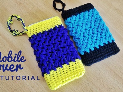 Crochet Phone Pouch |  Crochet mobile cover for beginners