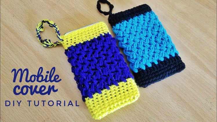 Crochet Phone Pouch |  Crochet mobile cover for beginners