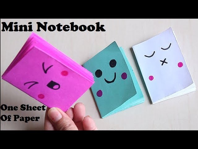 DIY - DIY MINI NOTEBOOKS ONE SHEET OF PAPER || Paper Notebook Origami