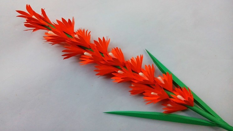 DIy Flowers: How to make Beautiful stick paper flowers for room decoration