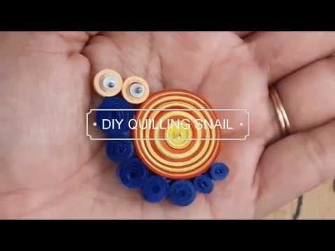 DIY Paper Quilling Snail |  Paper Quilling | Paper Crafts