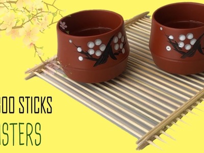 Easy DIY - Bamboo Teacup Coasters