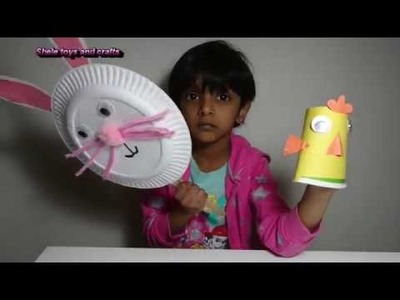 Easy Easter crafts for kids|paper plate bunny|paper cup chick|paper plate crafts|kids art