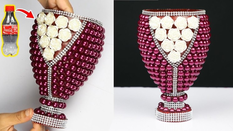 How to Make A Flower Vase At Home | Plastic Bottle Flower Vase | Best out of waste