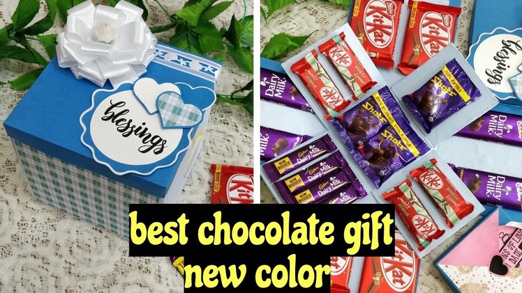 How to make chocolate explosion box at home. diy gifts for birthday ideas (part 3)
